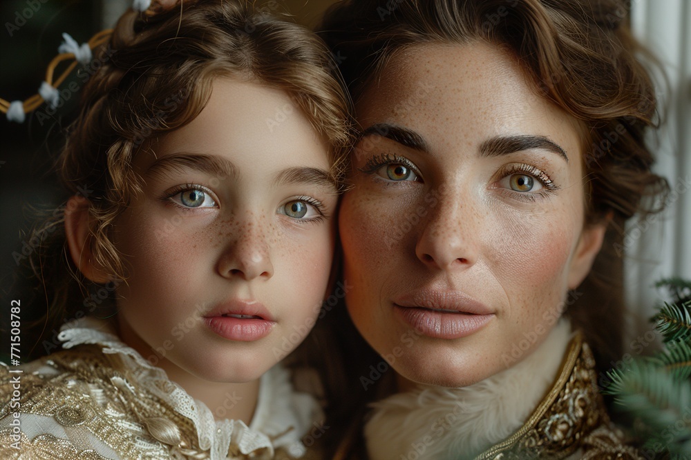 portrait of two girls