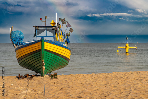 fishing boats on the Baltic coast