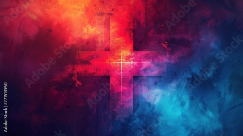 Cross as a symbol of medical health healthcare insurance symbol concept.
