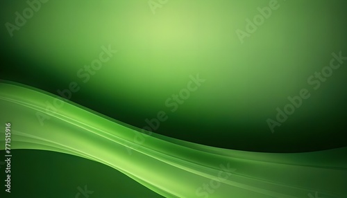 Green wave website header abstract background, AI generated