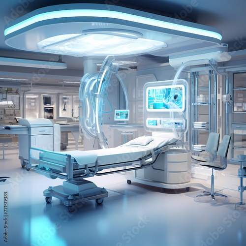 High-tech medical equipment in a modern hospital setting