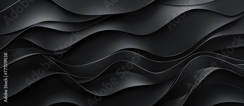 black wavy art abstract background