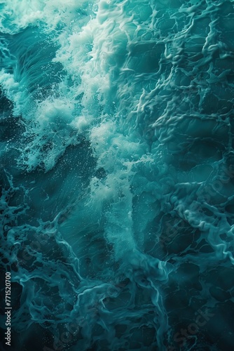 A burst of turquoise under the sea, where silence is colored in shades of serene mystery