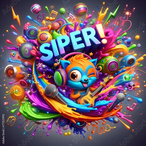 Galaxy of Neon Hues and Riffs - SiPeR!