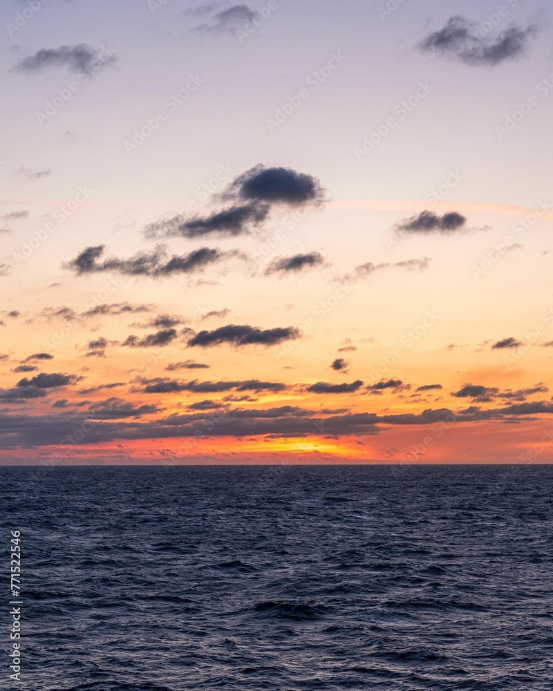 High resolution vertical shot of a serene ocean with no visible inhabitants High resolution vertical shot of a serene ocean with no visible inhabitants