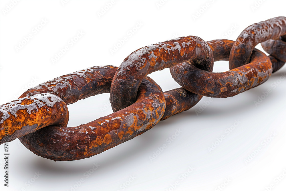 Rusty chain, iron, old, industry, attached Rusty chain, iron, old, industry, attached
