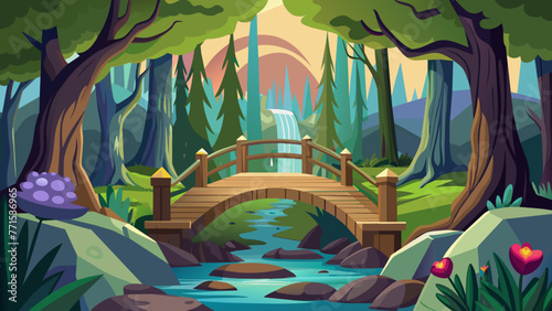 bridge forestpunk and svg file photo