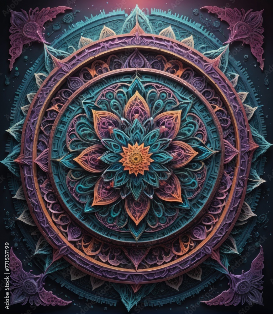 Mandala with Generative AI. Mandala with Generative AI.