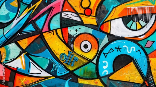 Urban graffiti art showcasing intricate lettering and vibrant street-inspired designs.