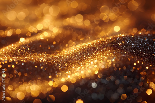 Illuminated with Golden Flecks, A Background That Radiates Success