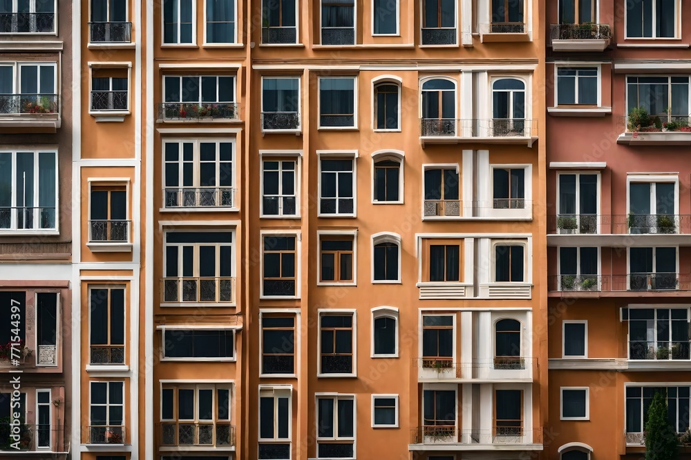 Background for design, building facades, and the texture of windows and walls in homes. in public spaces, on the streets Background for design, building facades, and the texture of windows and walls in homes. in public spaces, on the streets