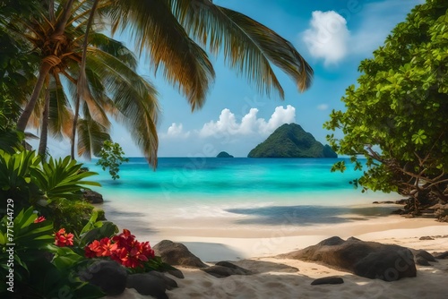 Scenery of Tropical and Beach Islands Gorgeous View