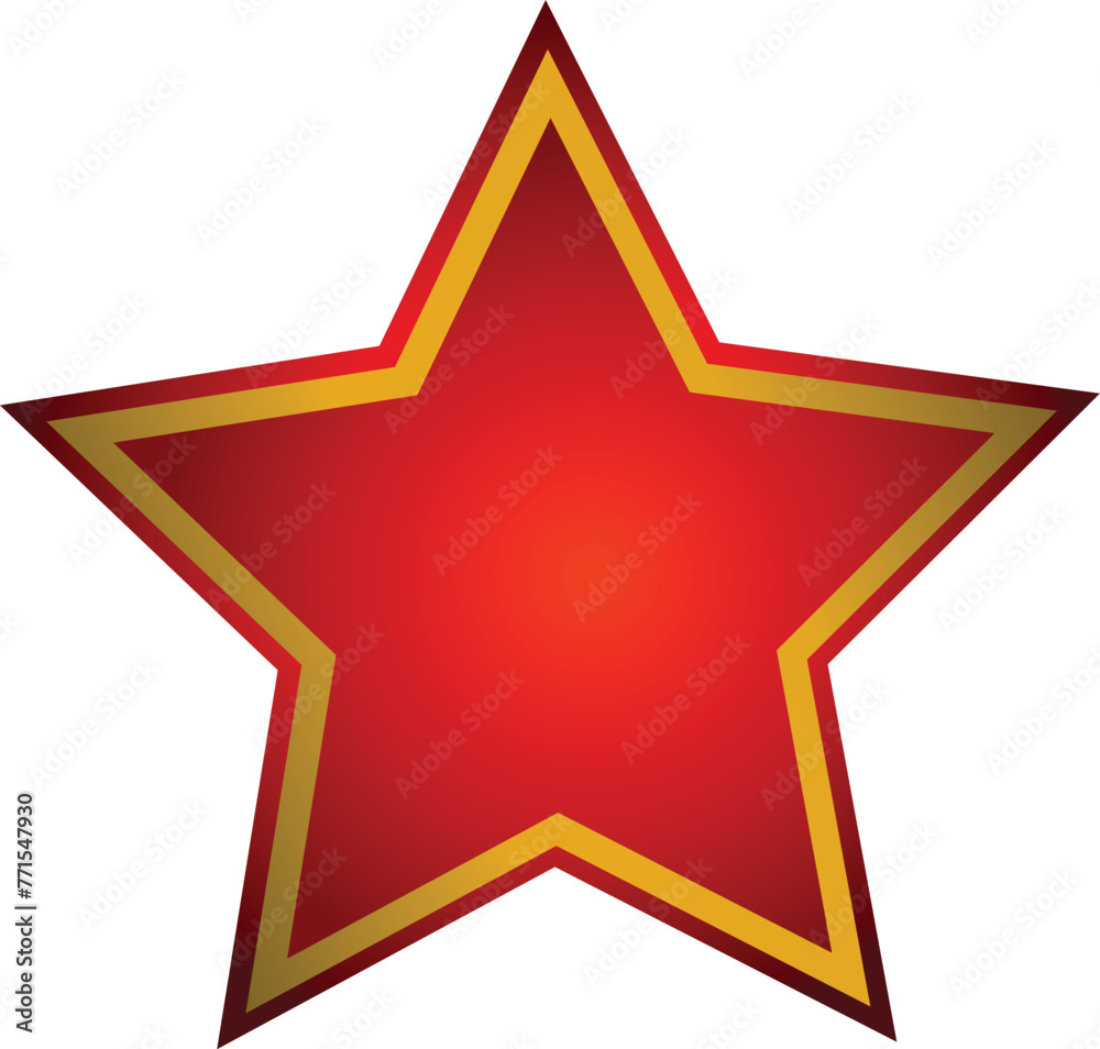 red star vector illustrator on white background red star vector illustrator on white background