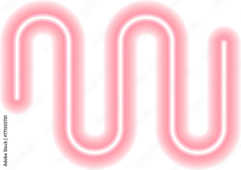 Colorful glowing linear design element. Abstract shining neon line, glowing linear geometric element Colorful glowing linear design element. Abstract shining neon line, glowing linear geometric element