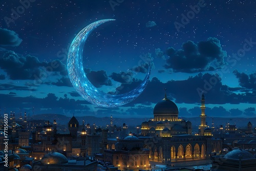 Religious Ramadan month Islamic culture.