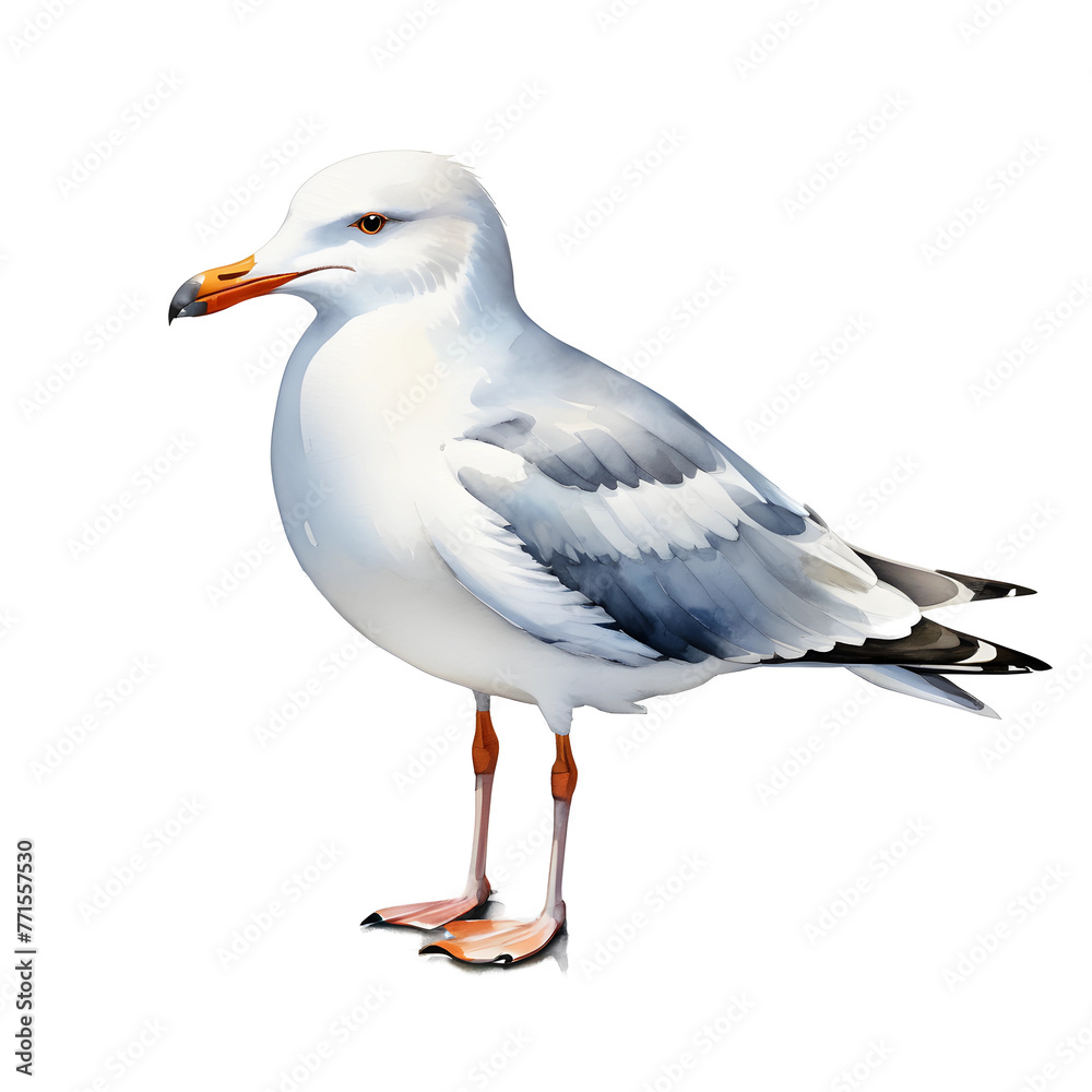 Fototapeta premium seagull illustration isolated
