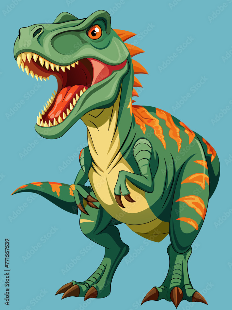 Fototapeta premium Highly detailed vector of a T Rex.