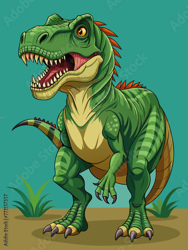 Highly detailed vector of a T Rex.