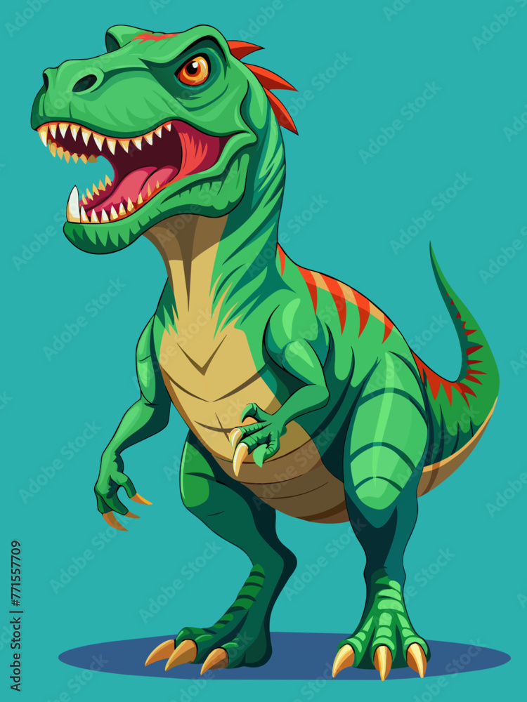 Fototapeta premium Highly detailed vector of a T Rex.