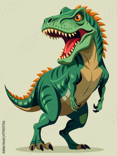 Highly detailed vector of a T Rex. © KHF