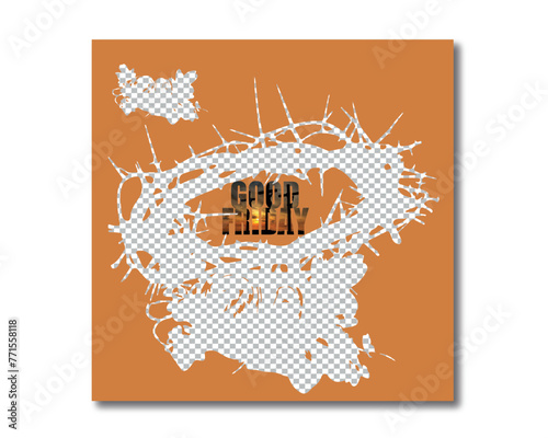 Free vector flat design holy week concept