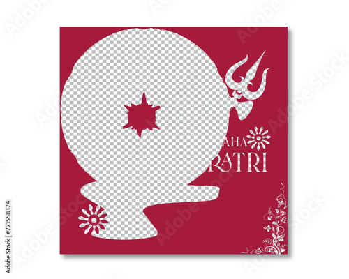Vector illustration of Shivji for happy Maha Shivratri