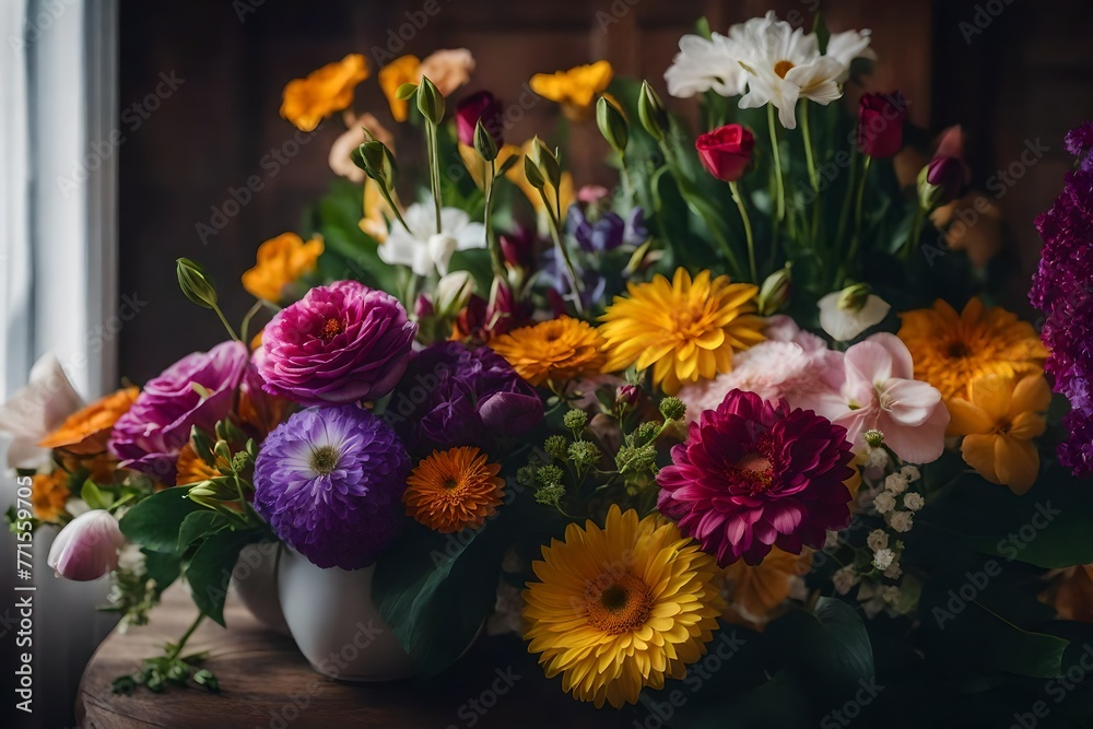 Obraz premium bouquet of yellow roses