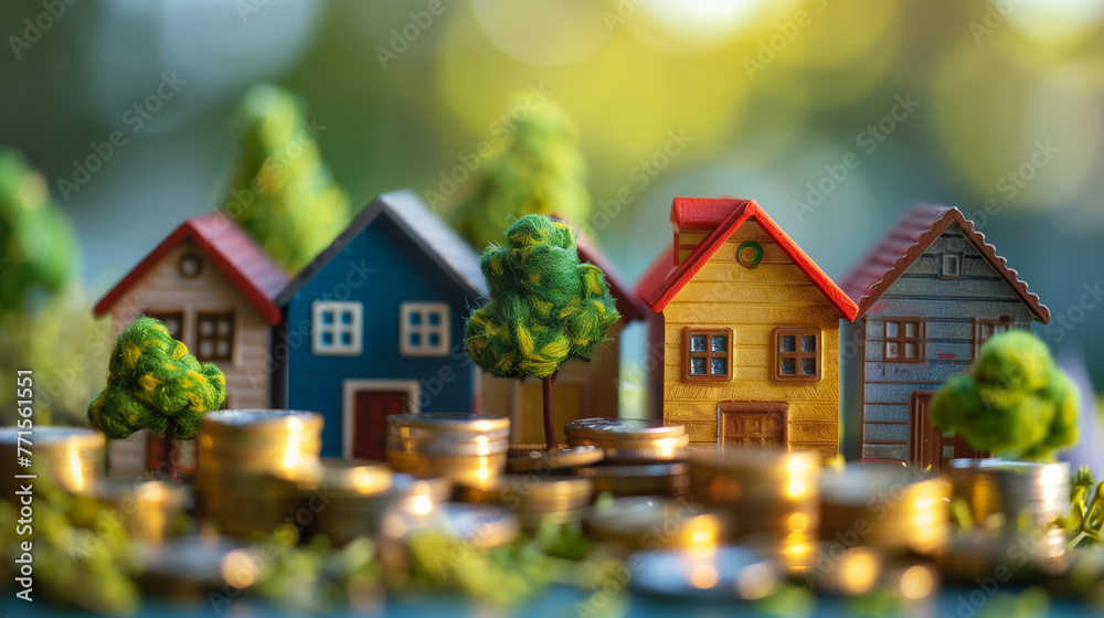 Real estate investment, the investment security and the resulting profit, created with generative AI technology Real estate investment, the investment security and the resulting profit, created with generative AI technology