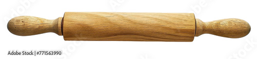 Rolling pin on white background 