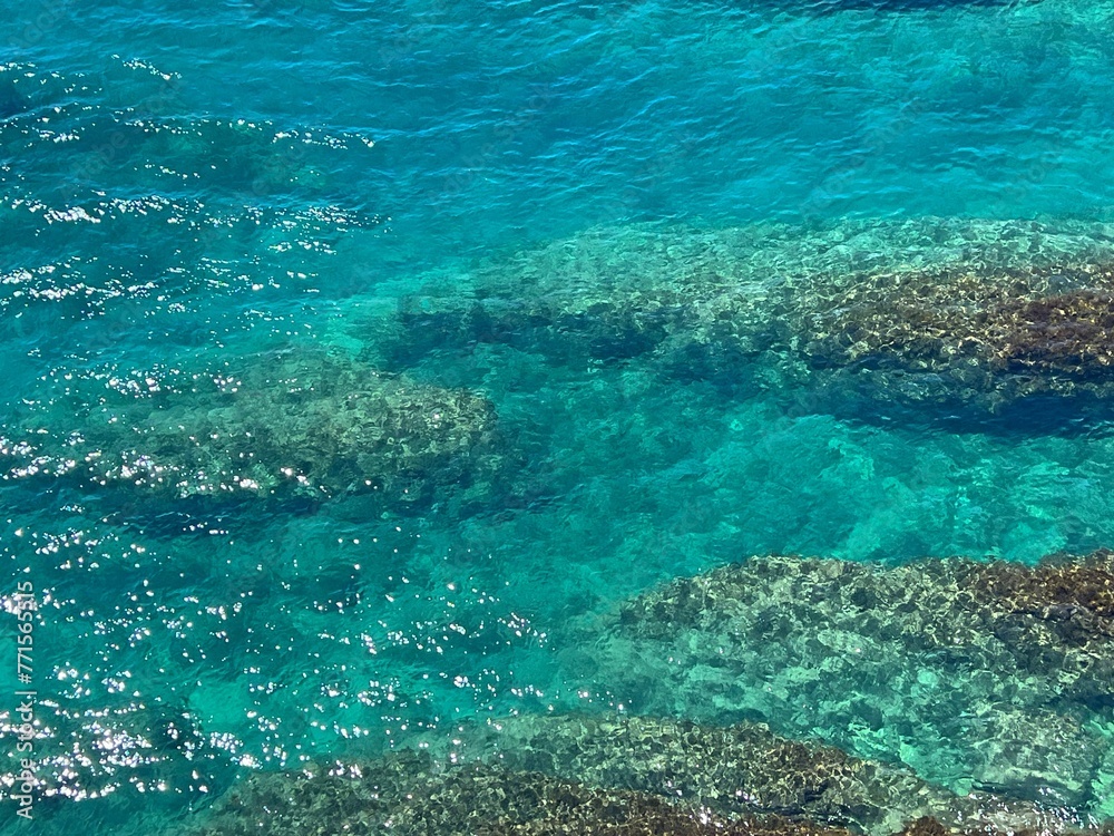  Blue sea water clear gliittering surface