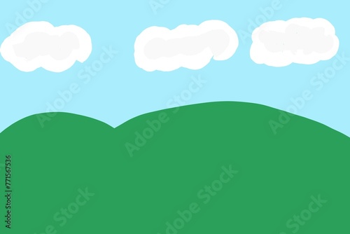 landscape with clouds