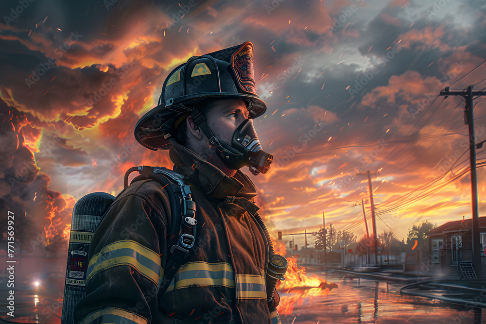 In the Line of Fire: Portraits of Dedication, Facing the Inferno: The Valor of Firefighting, Flame Fighters: The Resilience of Fire Brigades, Bravery in Flames: The Firefighter's Resolve In the Line of Fire: Portraits of Dedication, Facing the Inferno: The Valor of Firefighting, Flame Fighters: The Resilience of Fire Brigades, Bravery in Flames: The Firefighter's Resolve