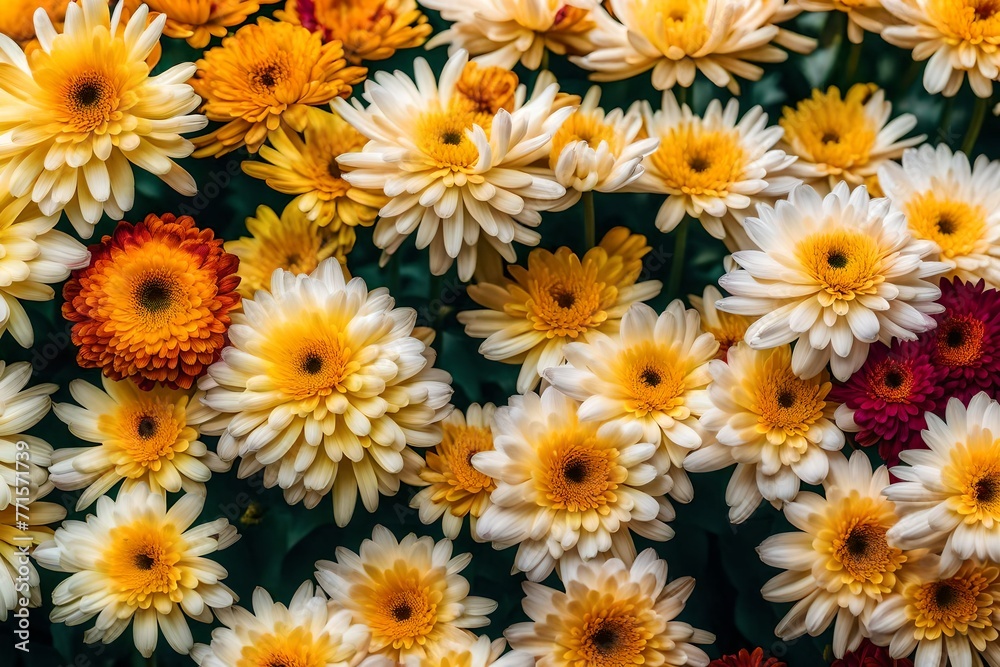 Gorgeous background of close-up chrysanthemums. Gorgeous background of close-up chrysanthemums.