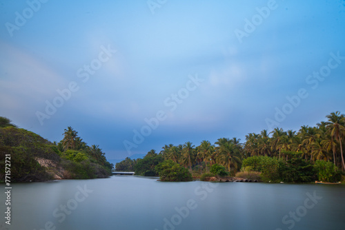 Backwaters  Rajakkamangalam Thurai  Kanyakumari  Tamil Nadu.