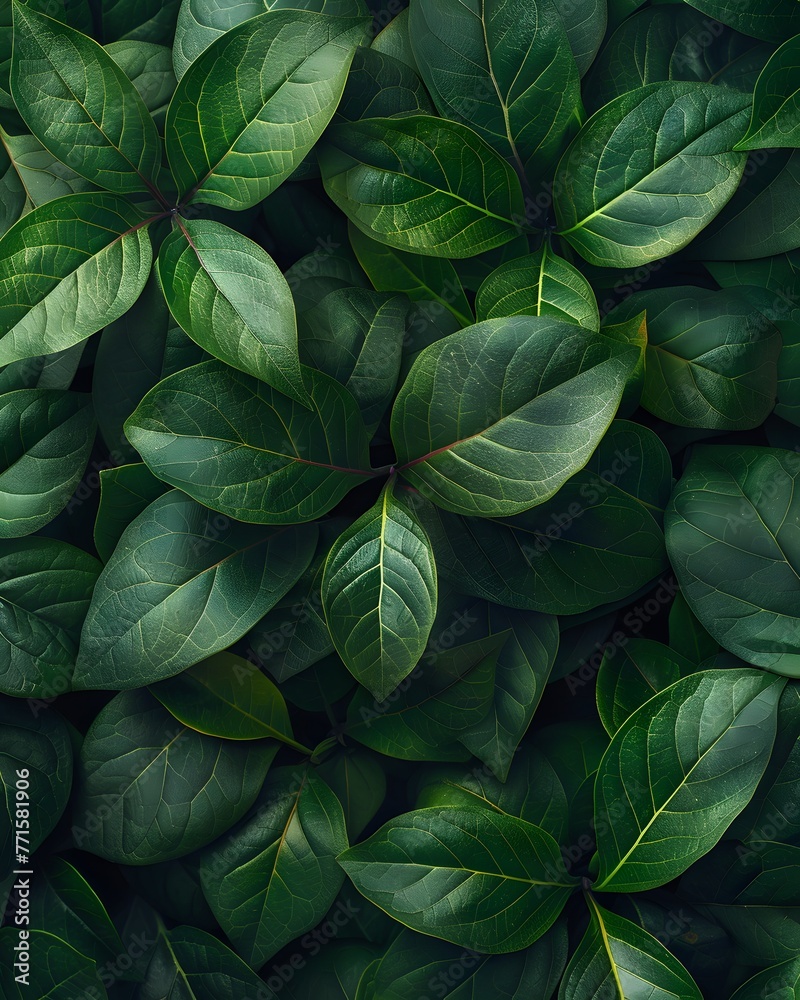 green plant leaves top view. Floral background green plant leaves top view. Floral background