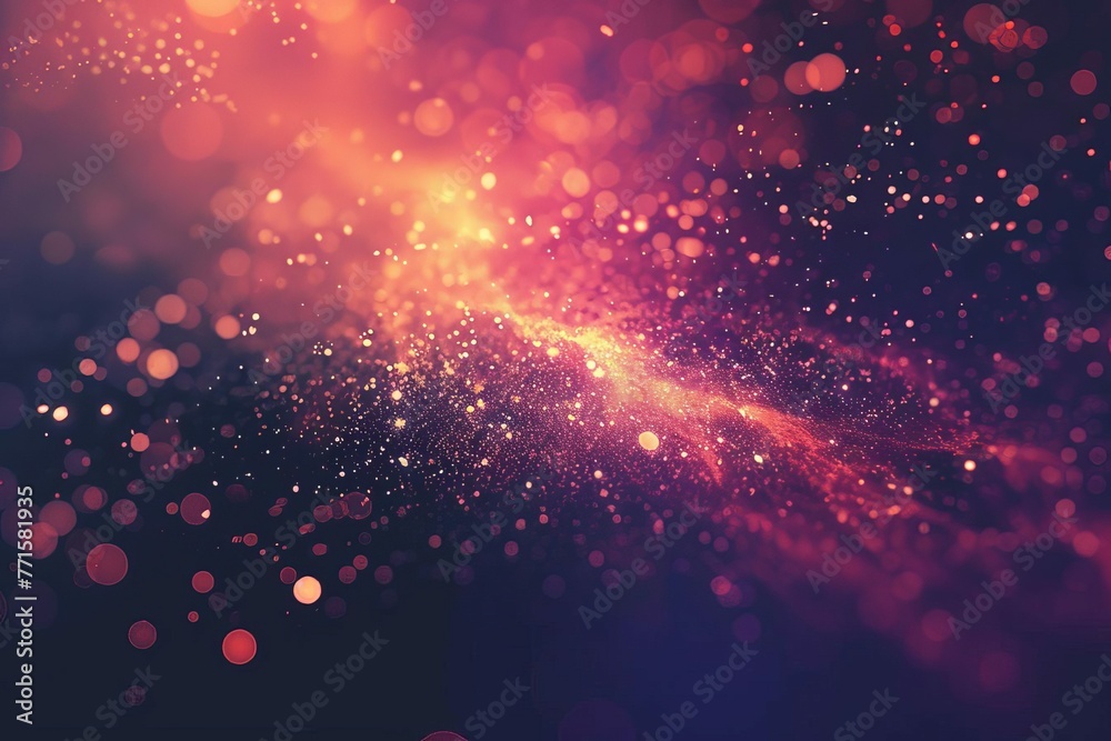Abstract background with bright light, glowing particles, and textured gradient, digital art