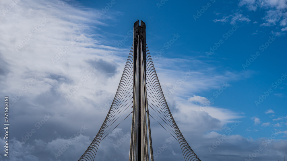 Fototapeta premium bridge over blue sky