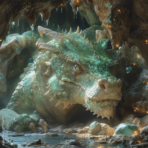Deep within the Ancient Mountain, a Slumbering Dragon Guards Its Precious Hoard of Gleaming Gems and Priceless Artefacts