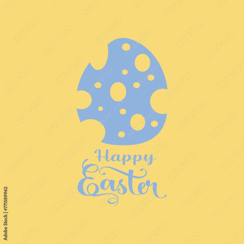 Happy easter day of egg