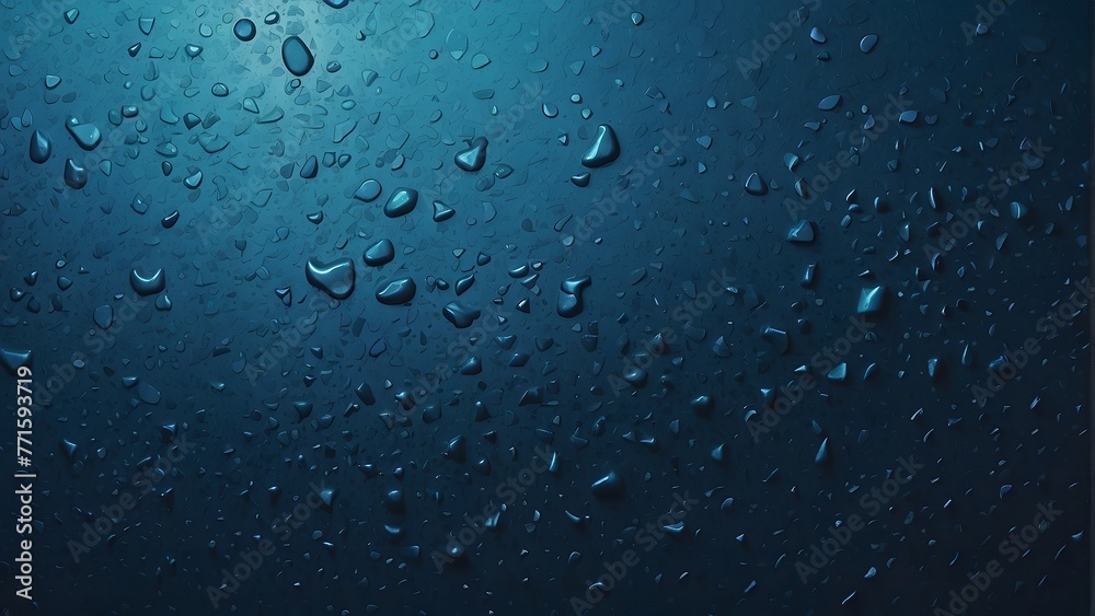 water drops on a blue background
