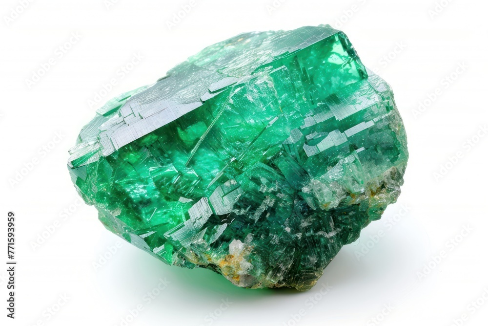 Fototapeta premium Emerald Isolated on white background