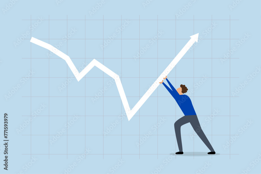 Leadership to lead business growth in market downturns, investor push arrow chart and chart is back up. Leadership to lead business growth in market downturns, investor push arrow chart and chart is back up.