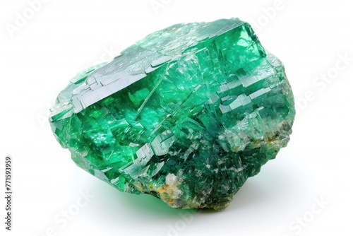 Emerald Isolated on white background