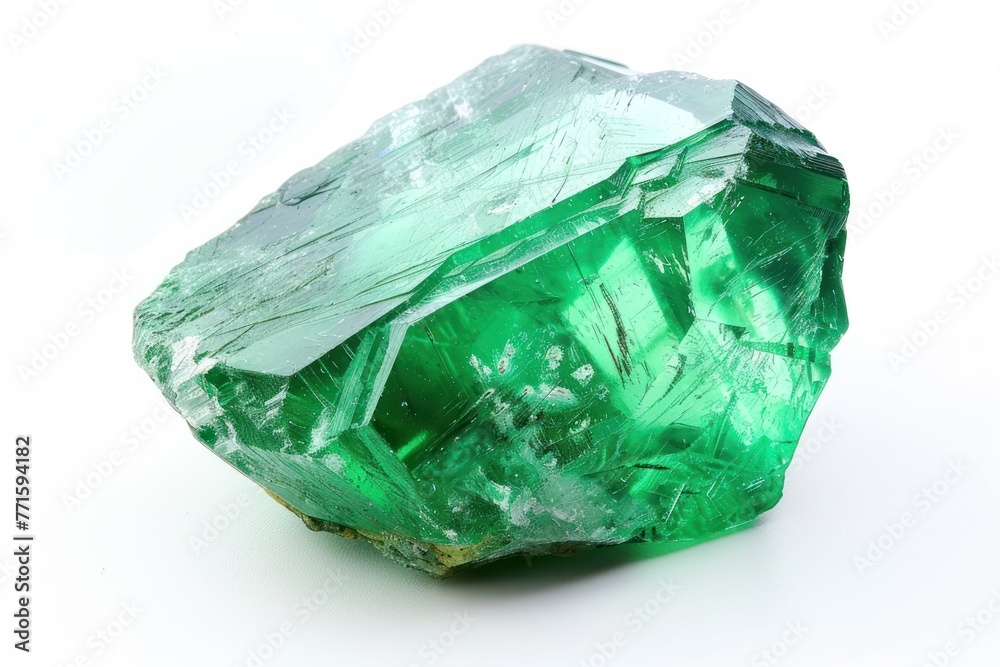 Obraz premium Emerald Isolated on white background