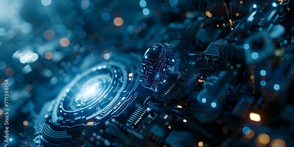 Implementing new AI technologies in Industry 40 to enhance data exchange and support enterprise operations effectively. Concept AI in Industry 4,0, Data Exchange, Enterprise Operations Implementing new AI technologies in Industry 40 to enhance data exchange and support enterprise operations effectively. Concept AI in Industry 4,0, Data Exchange, Enterprise Operations