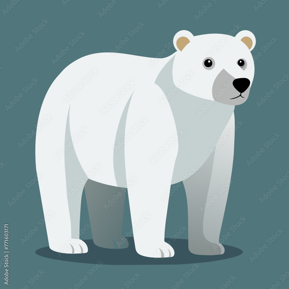 Fototapeta premium polar bear cartoon illustration