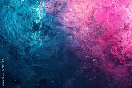 Abstract grunge background, pink blue gradient with light effects photo