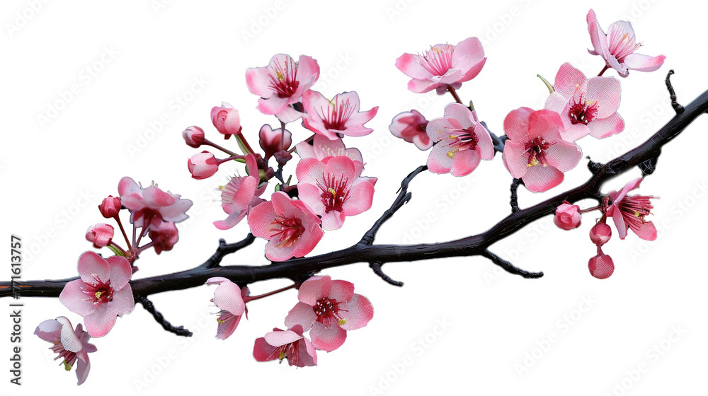 sakura tree branch flower transparent background
