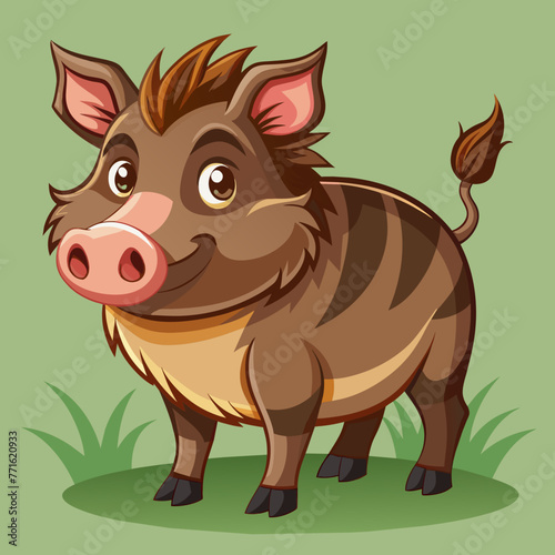 hog boar pig wild boar vector illustration