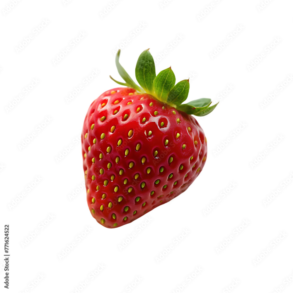 3d fly realistic isolated strawberry fruit 3d fly realistic isolated strawberry fruit